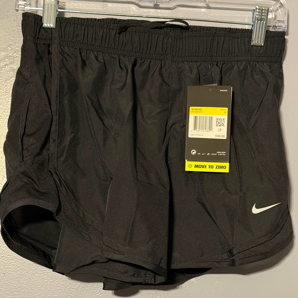 NWT Lightweight and Sporty Nike Black Running Shorts